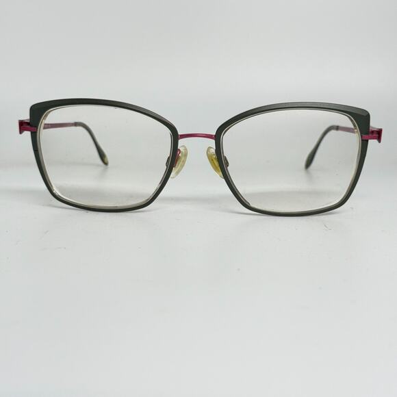 Fysh Eyeglasses women‎ gray pink square oversize metal mod.3636 col.103 H20199